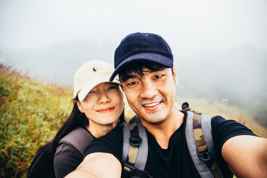 Photo quality time with partner